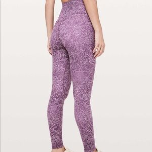 Lululemon Align 28” Purple Floral Legging
